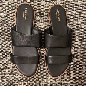 COLE HAAN Grand OS Fianna black leather sandals